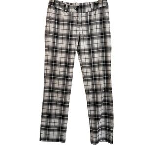 Nike Golf pants Black and White Plaid medium athletic academia preppy